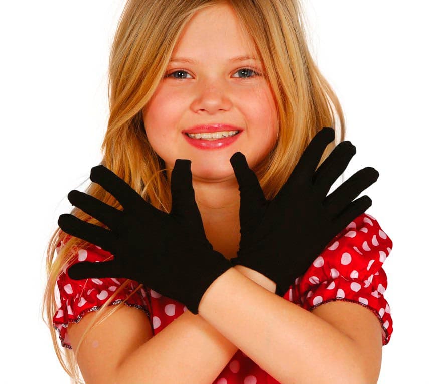 Handsker, 18 cm, sorte, til børn, HQ