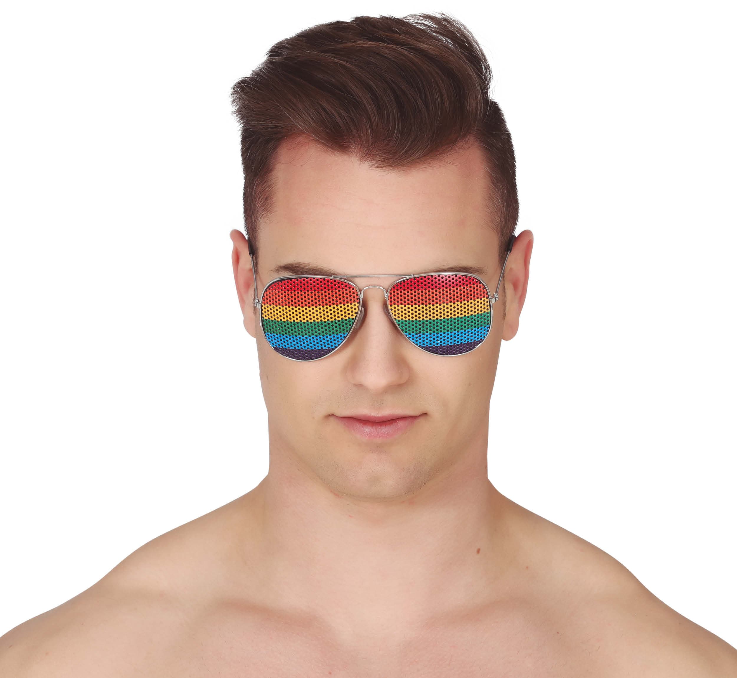 Flerfarvede pilotbriller