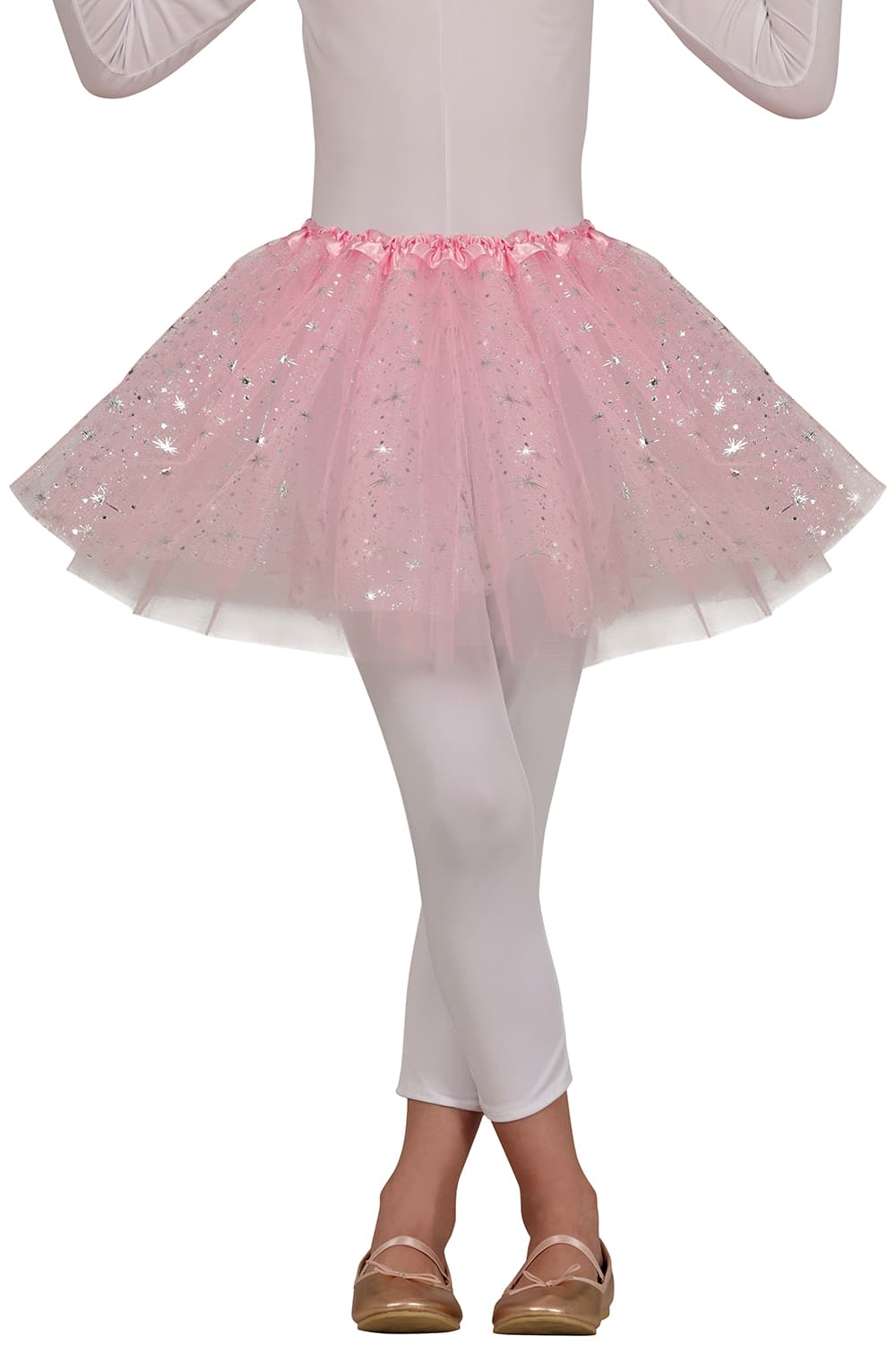 Lyserød tutu med stjerner 30 cm, til børn