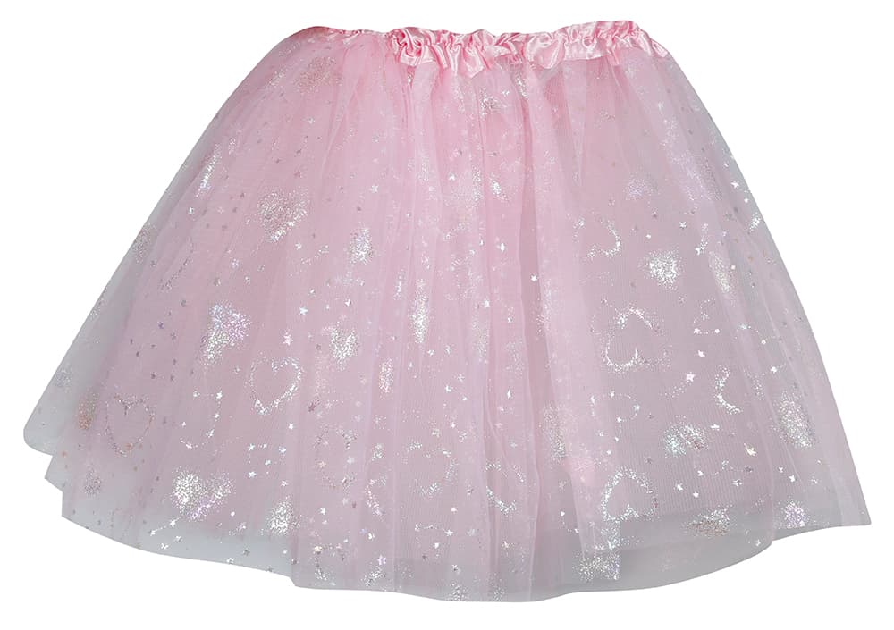 Lyserød tutu med stjerner 30 cm, til børn