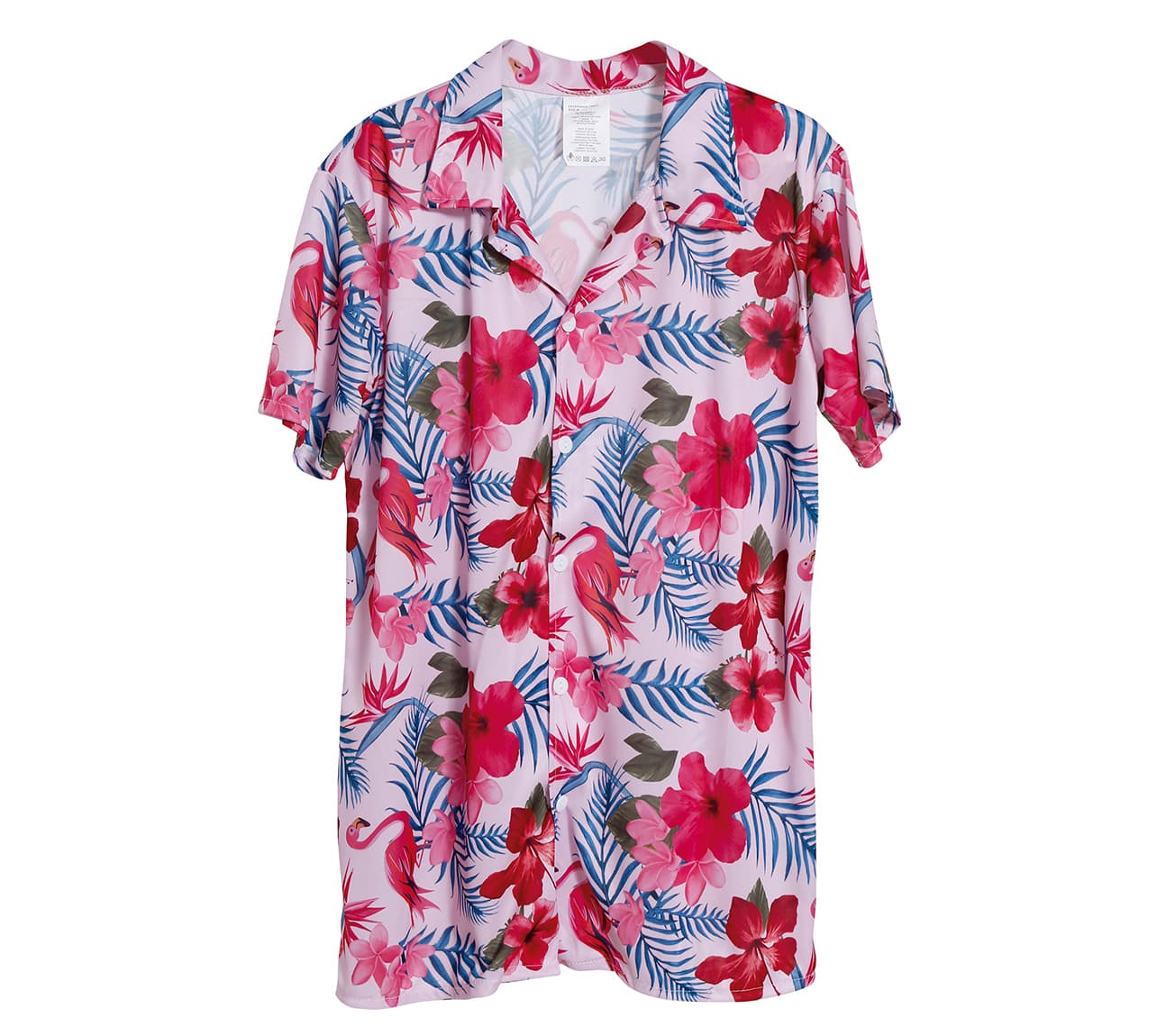 Hawaiiskjorte med flamingoer til herrer