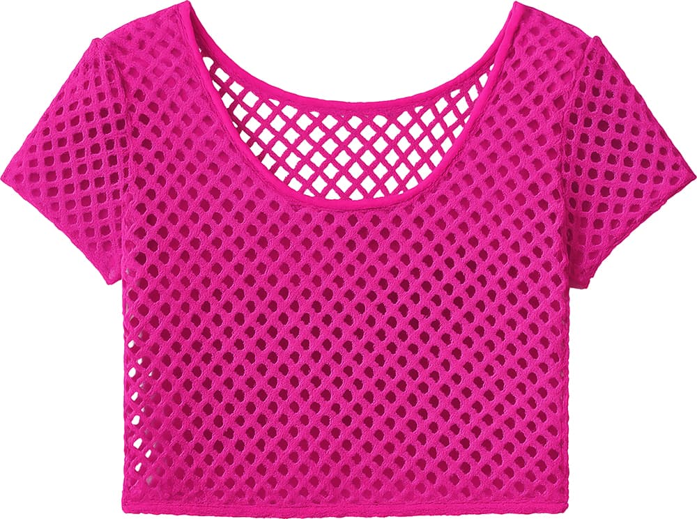 Neonpink net-T-shirt