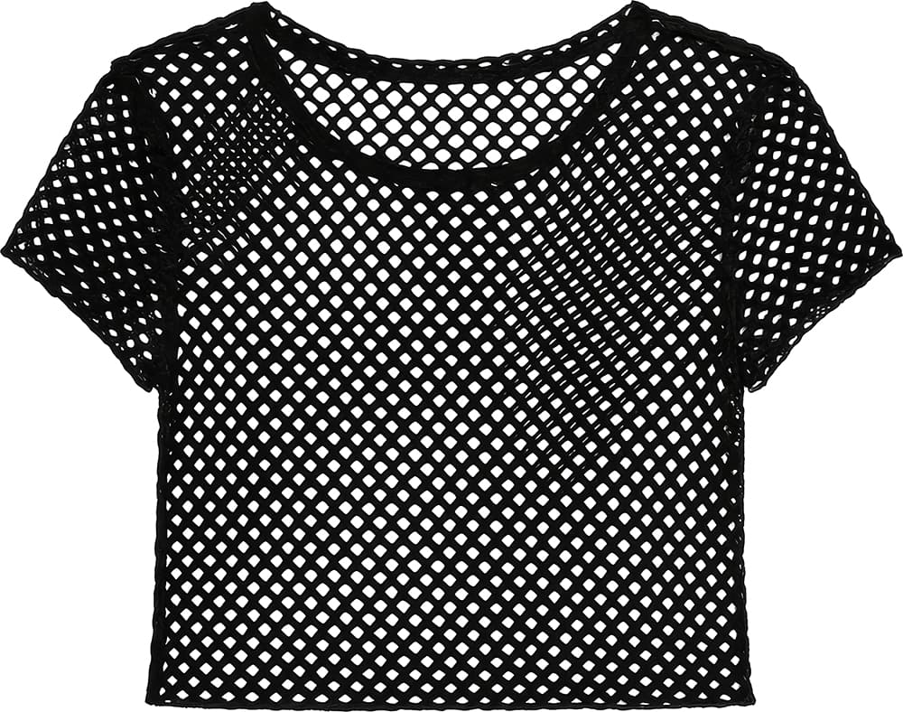 Sort net-T-shirt