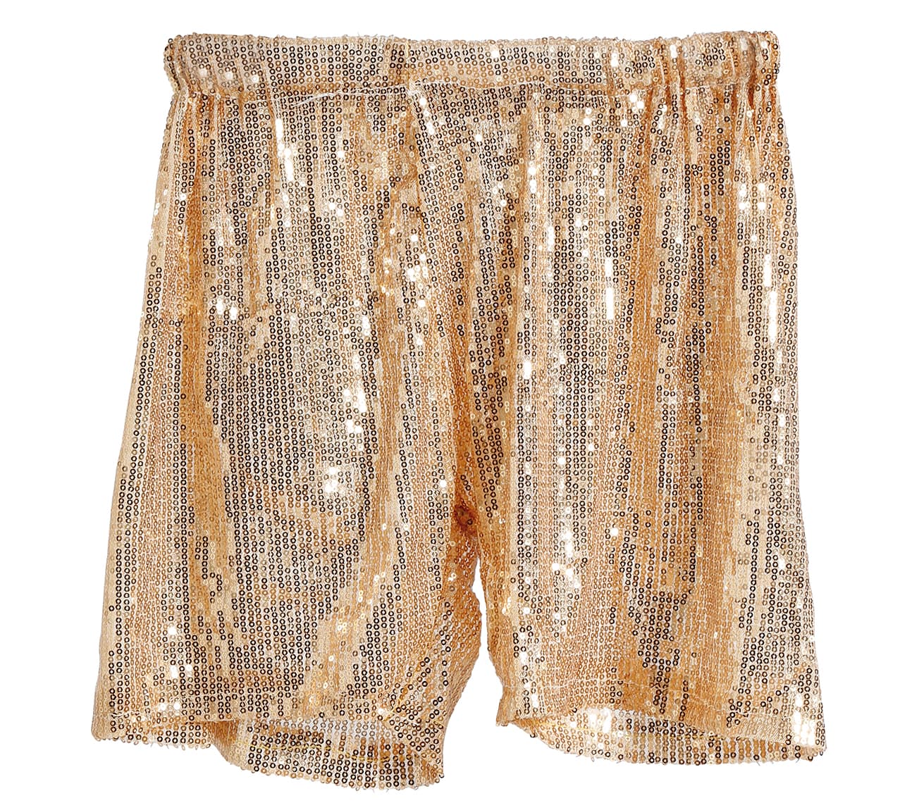 Guldfarvede pailletshorts 42-44