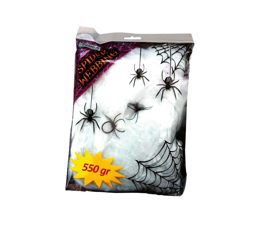 Spindelvæv i pose, 550 g, hvidt