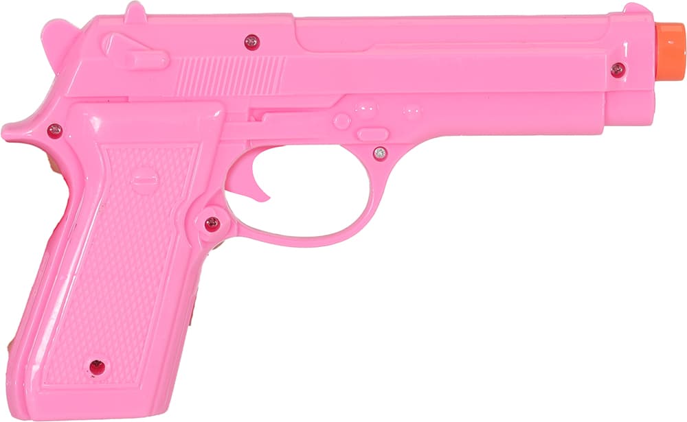 Lyserød pistol 23 cm