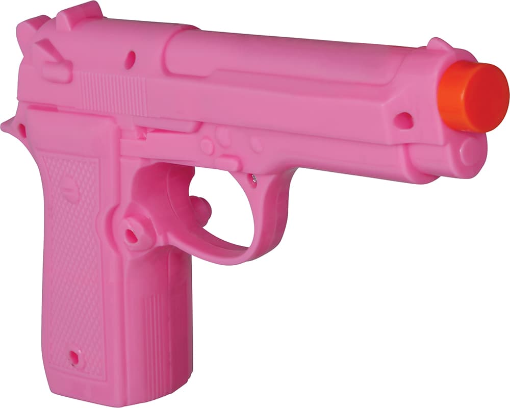Lyserød pistol 23 cm