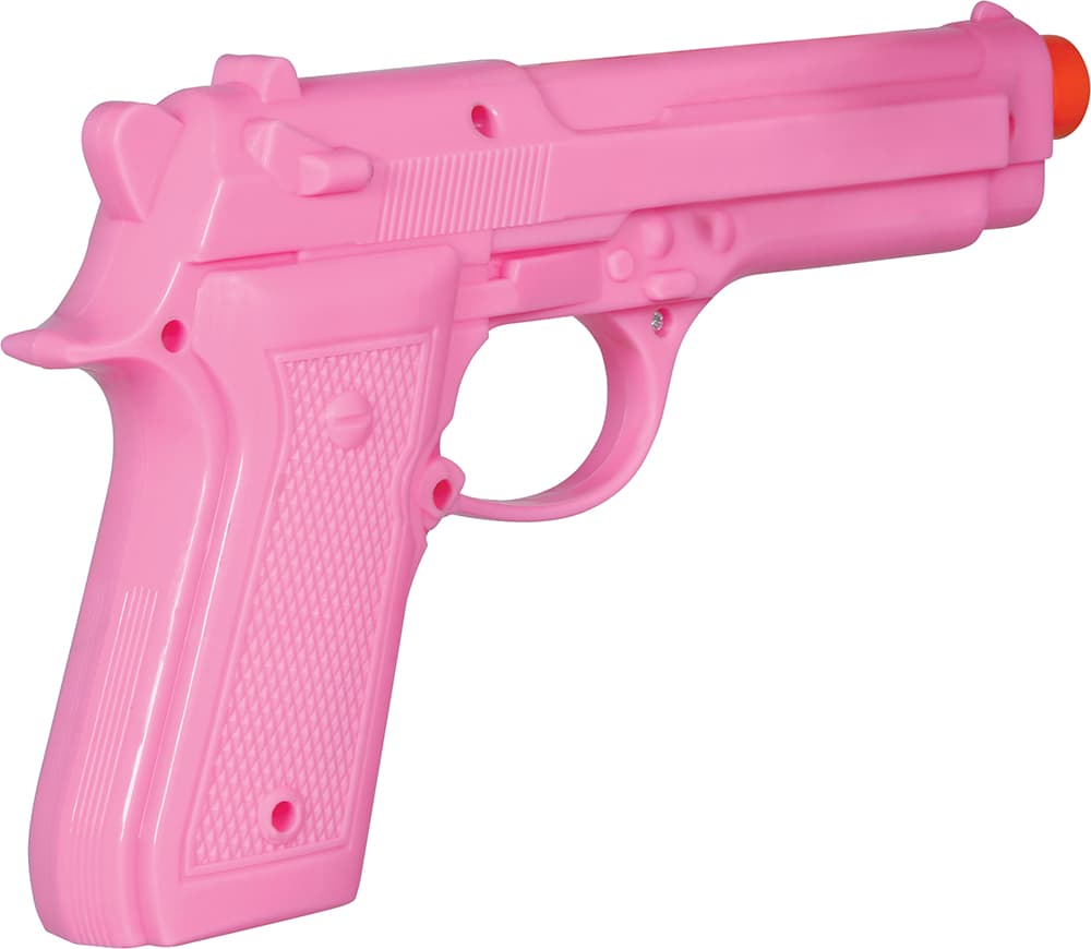 Lyserød pistol 23 cm