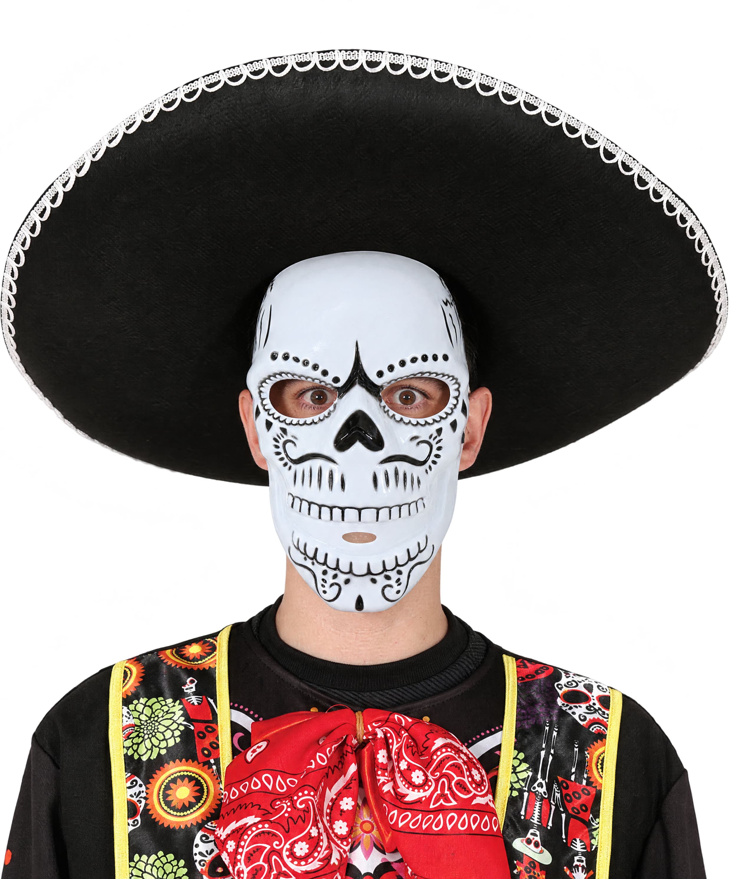 Skeletmaske, PVC, ca. 23,2 cm