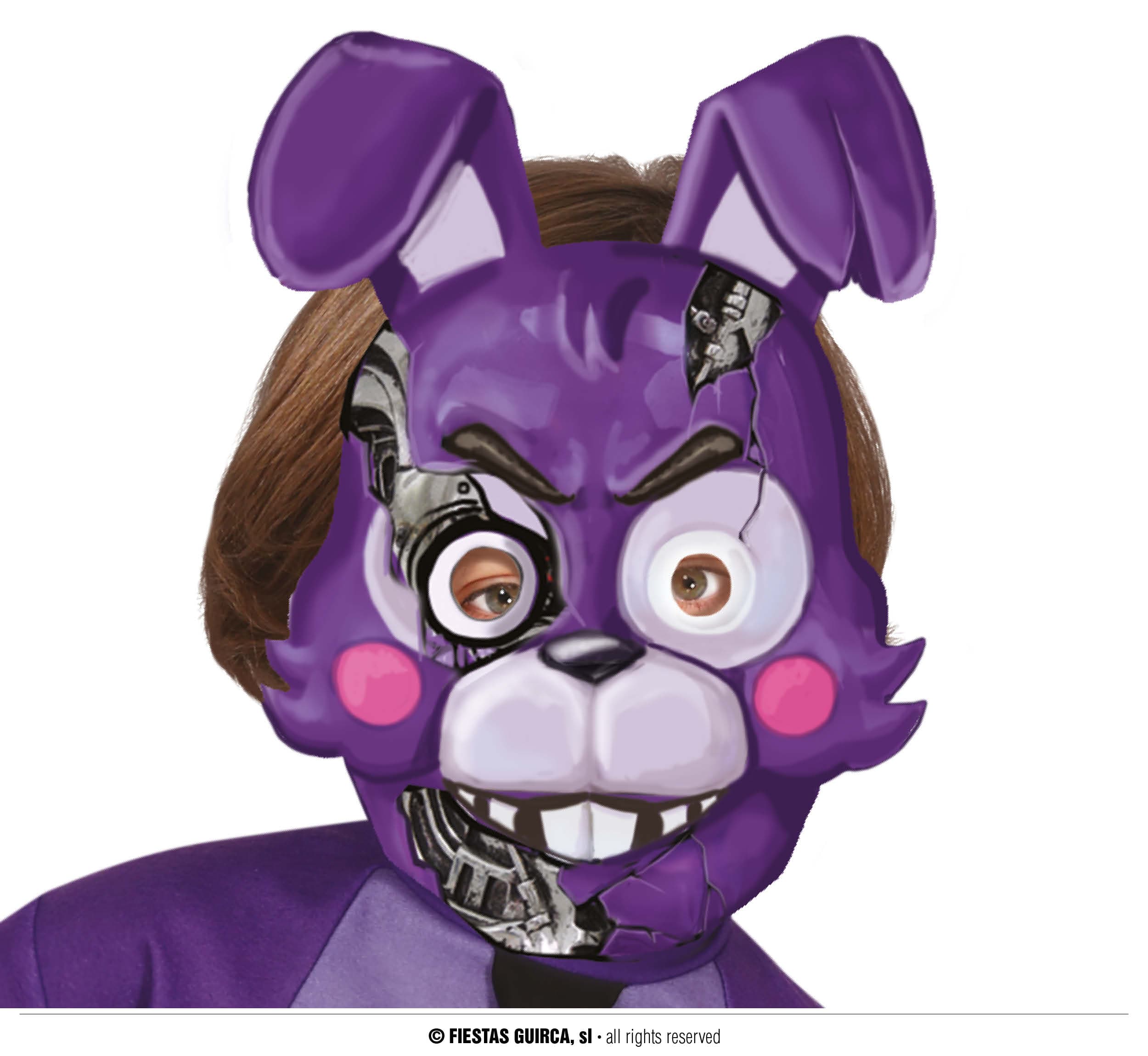 Dræberkaninmaske til børn, PVC