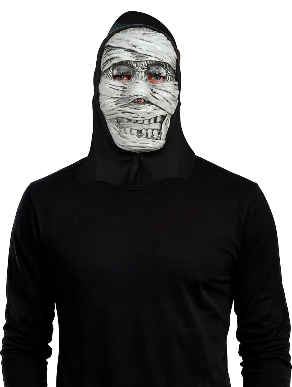 Mumiemaske med hætte, PVC