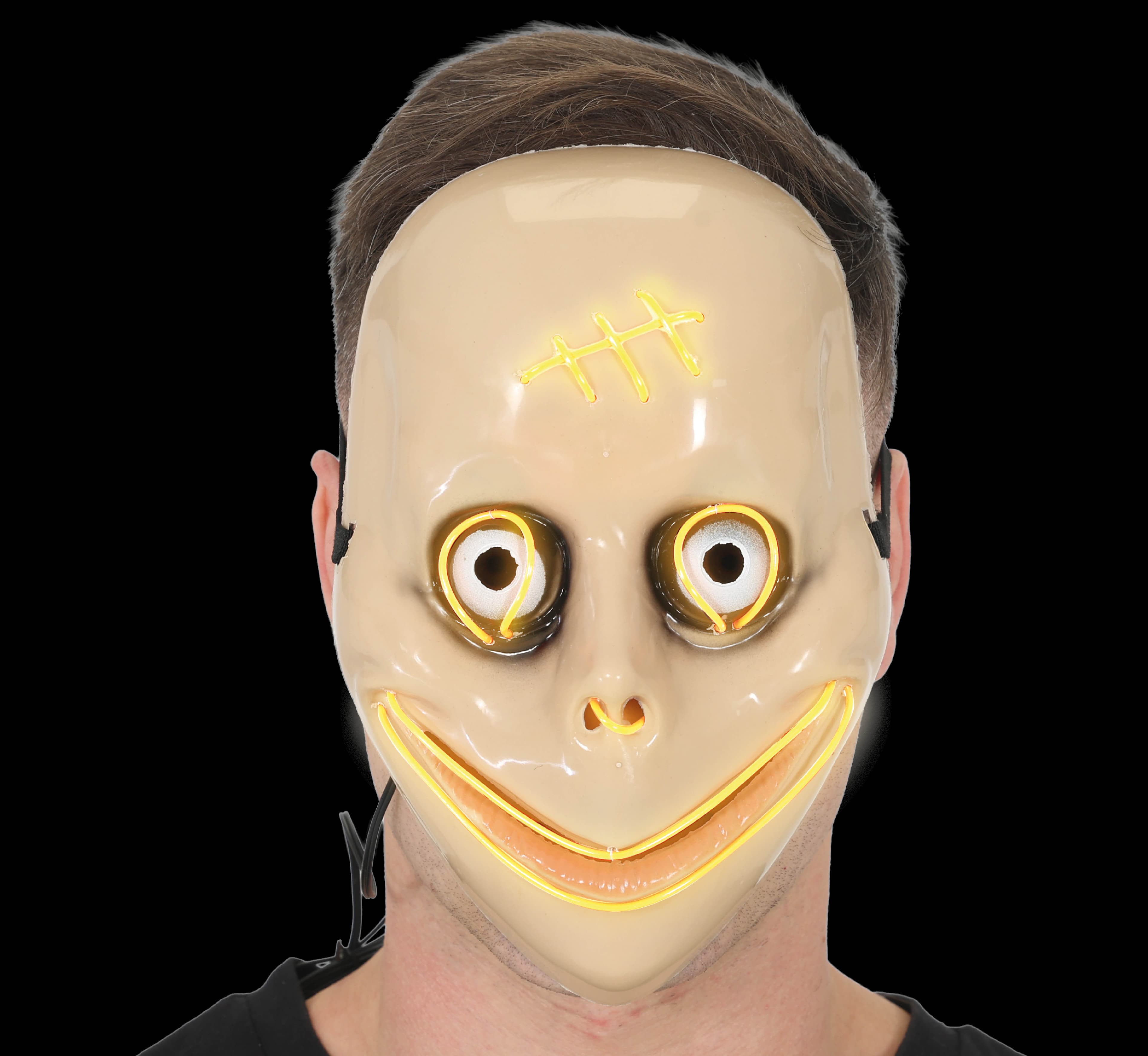 Skrækmaske med lys, PVC