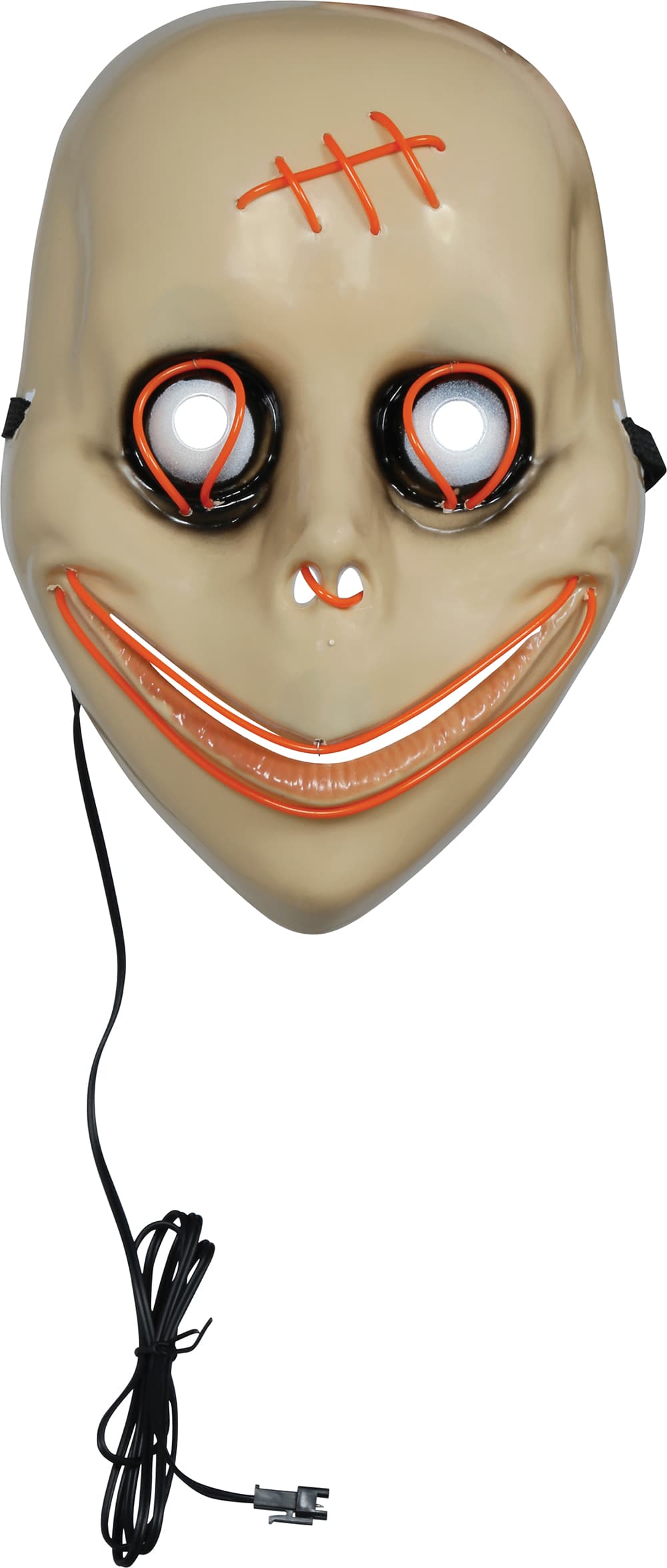 Skrækmaske med lys, PVC