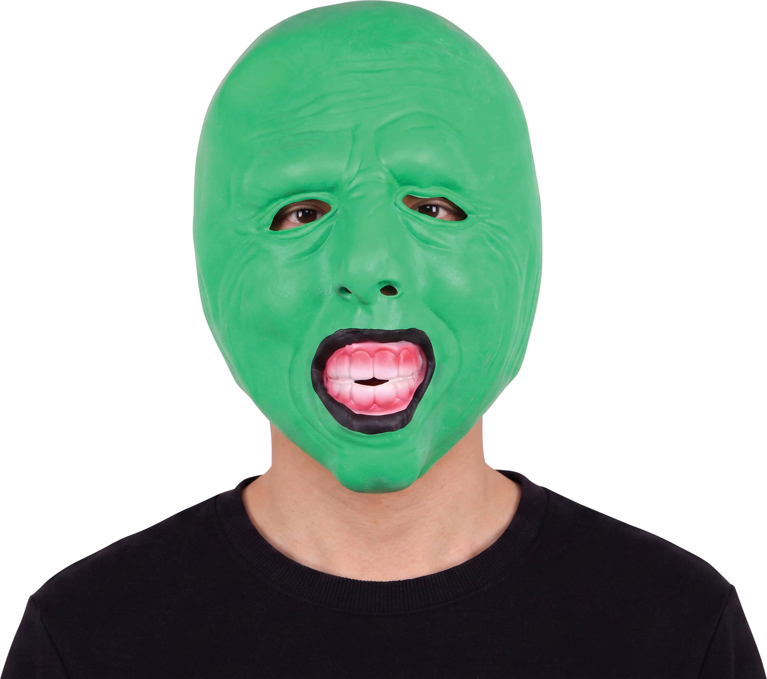 Latexmaske, grøn giftskurk