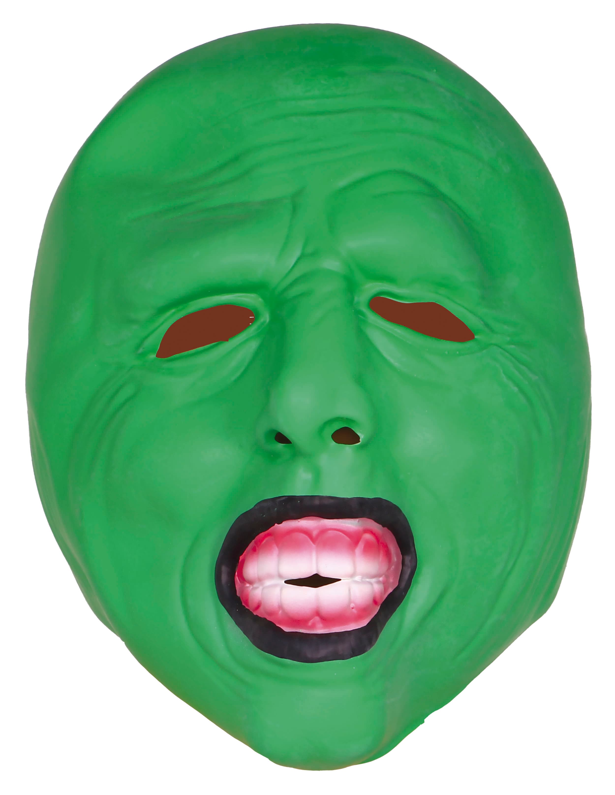 Latexmaske, grøn giftskurk