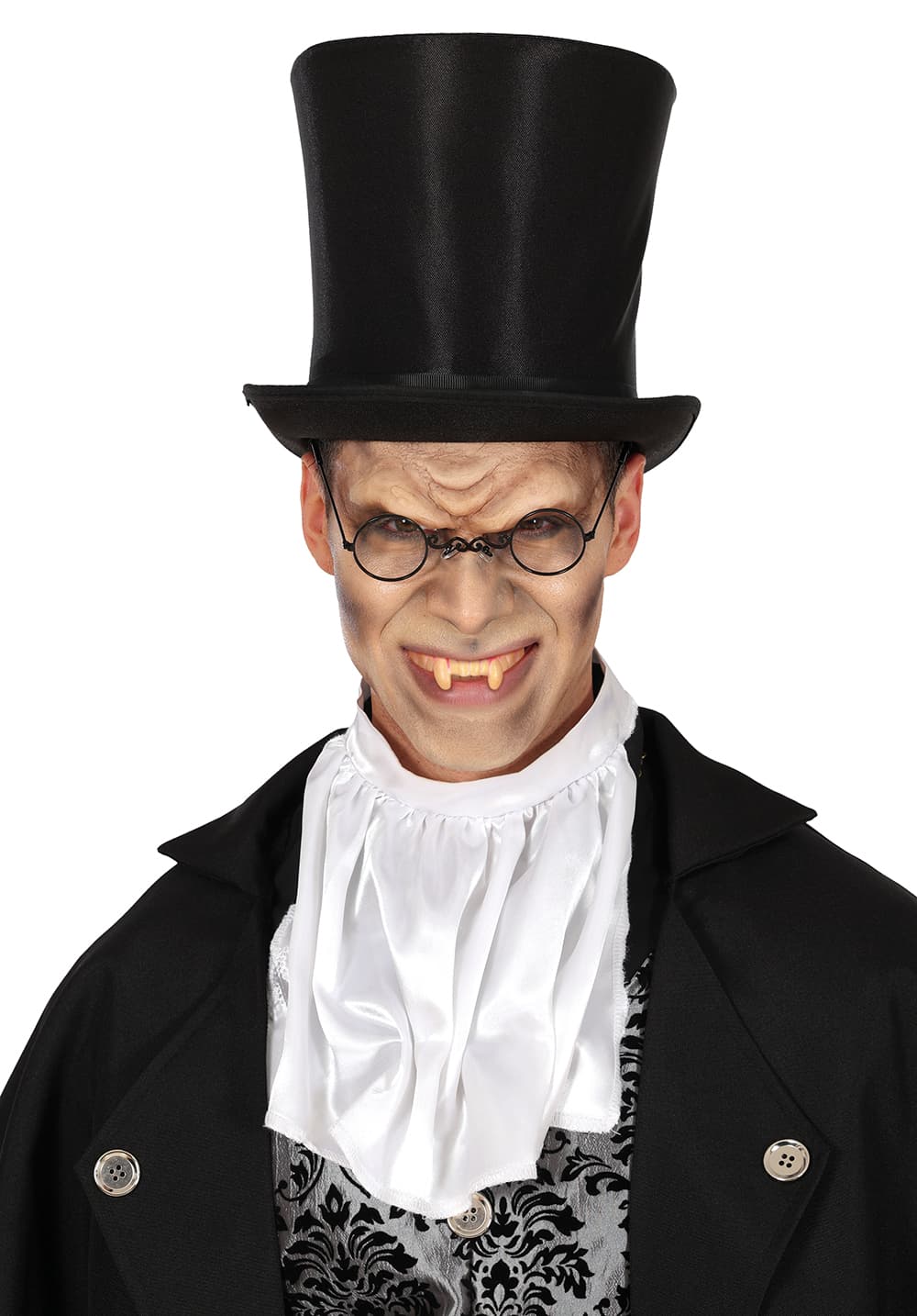 Vampyrhugtænder, hvid og beige, model 20907