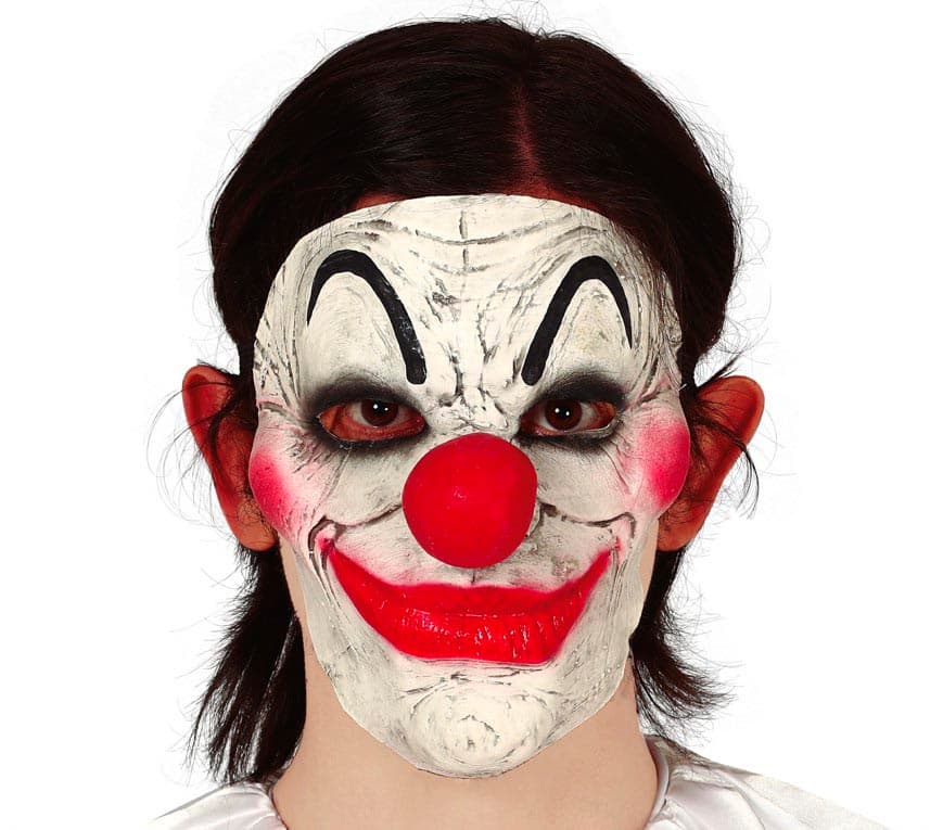 Halv klovnemaske i latex