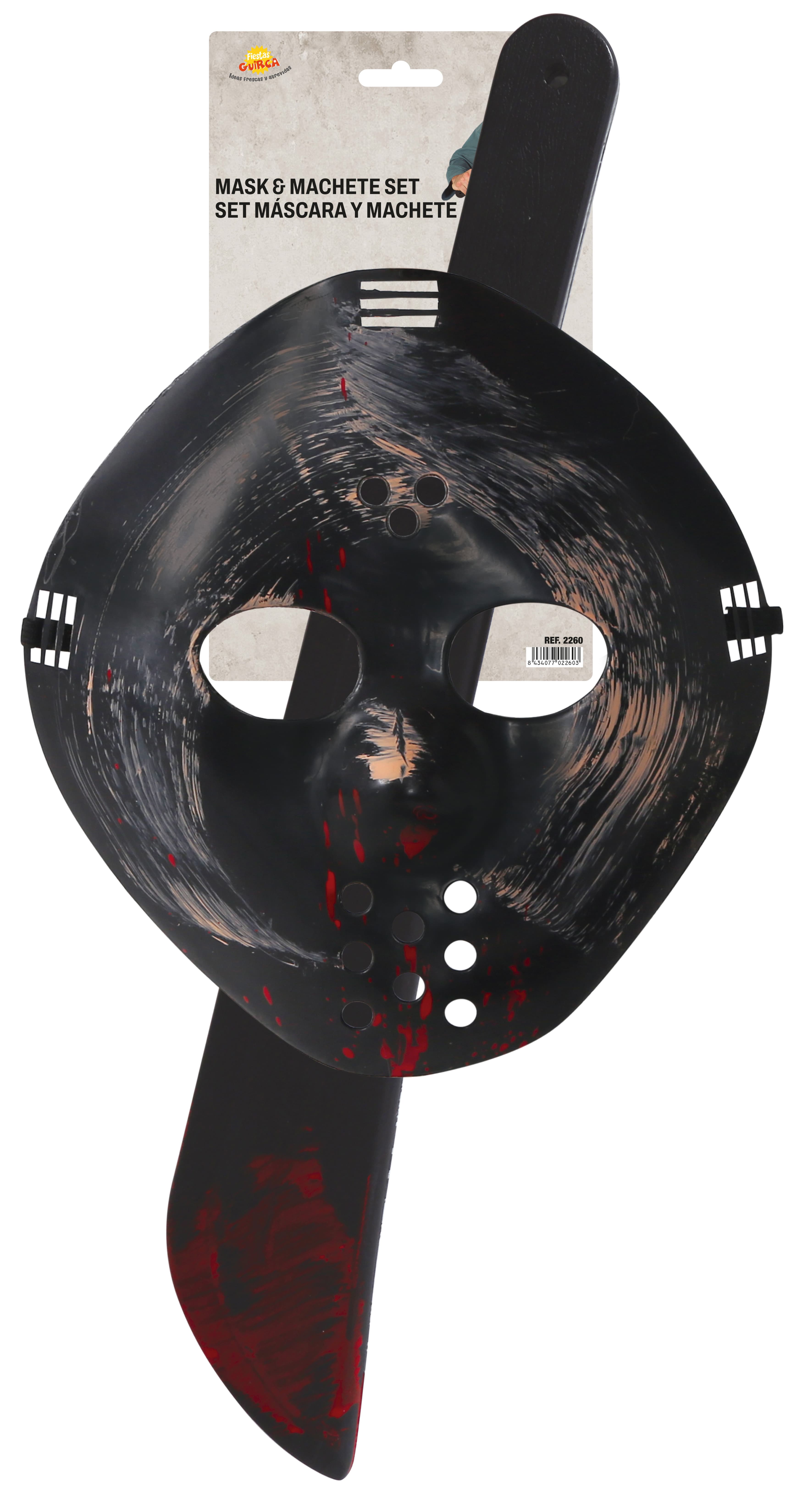 Sæt med maske og machete 54 cm