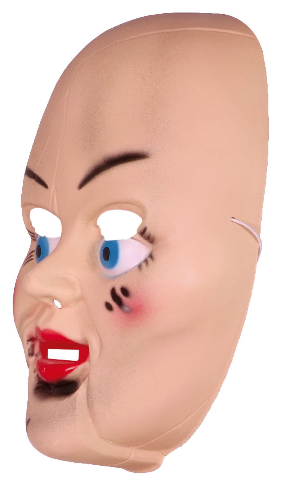 Uhyggelig dukkemaske i PVC