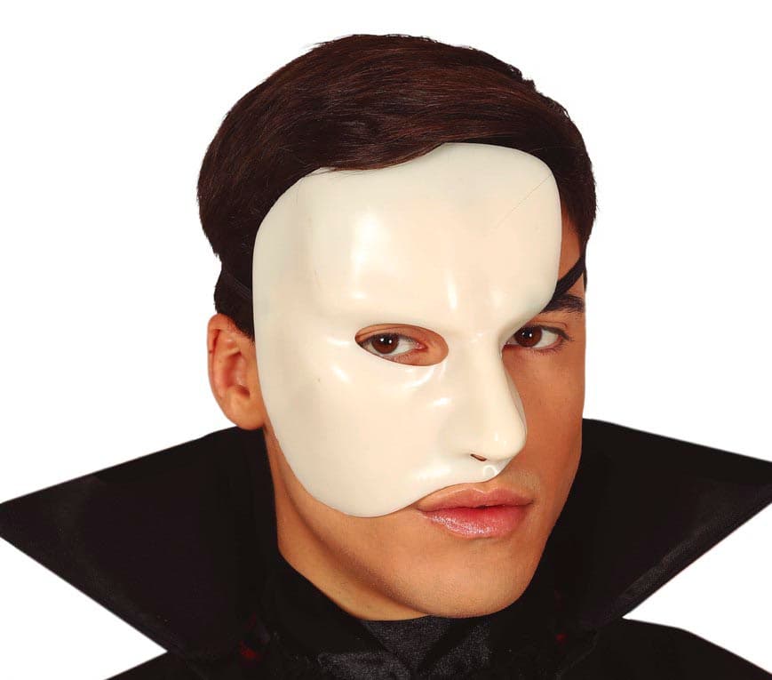 Halvmaske, spøgelse, PVC