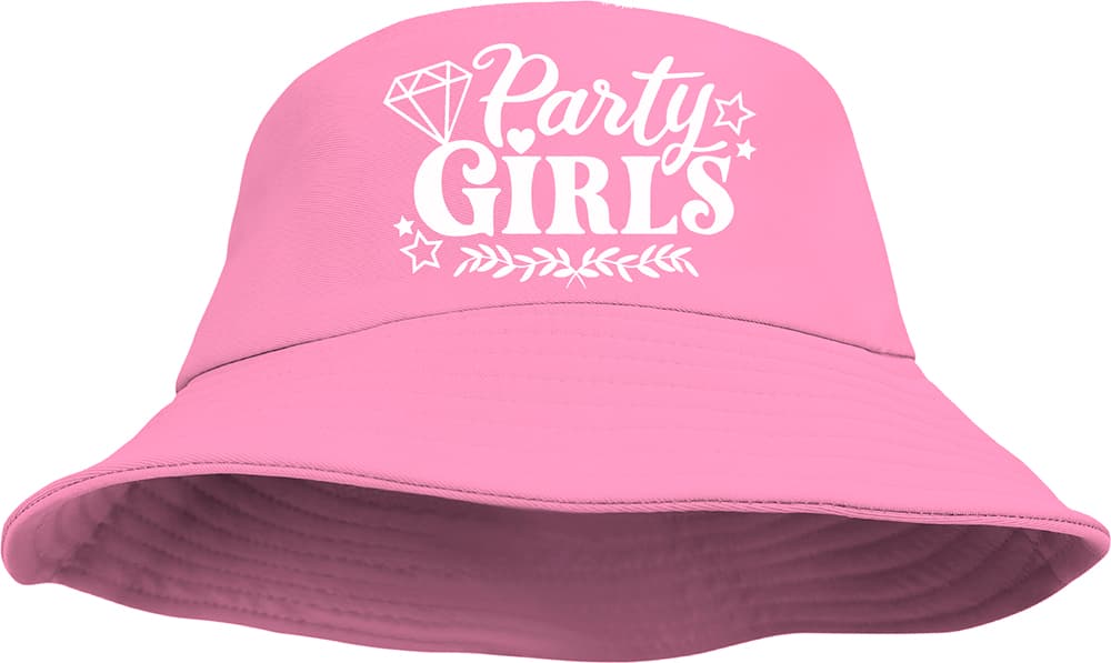 Lyserød Party Girls-bøllehat, til voksne