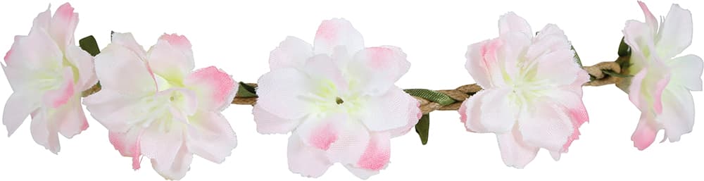 Lyserød blomsterkrone