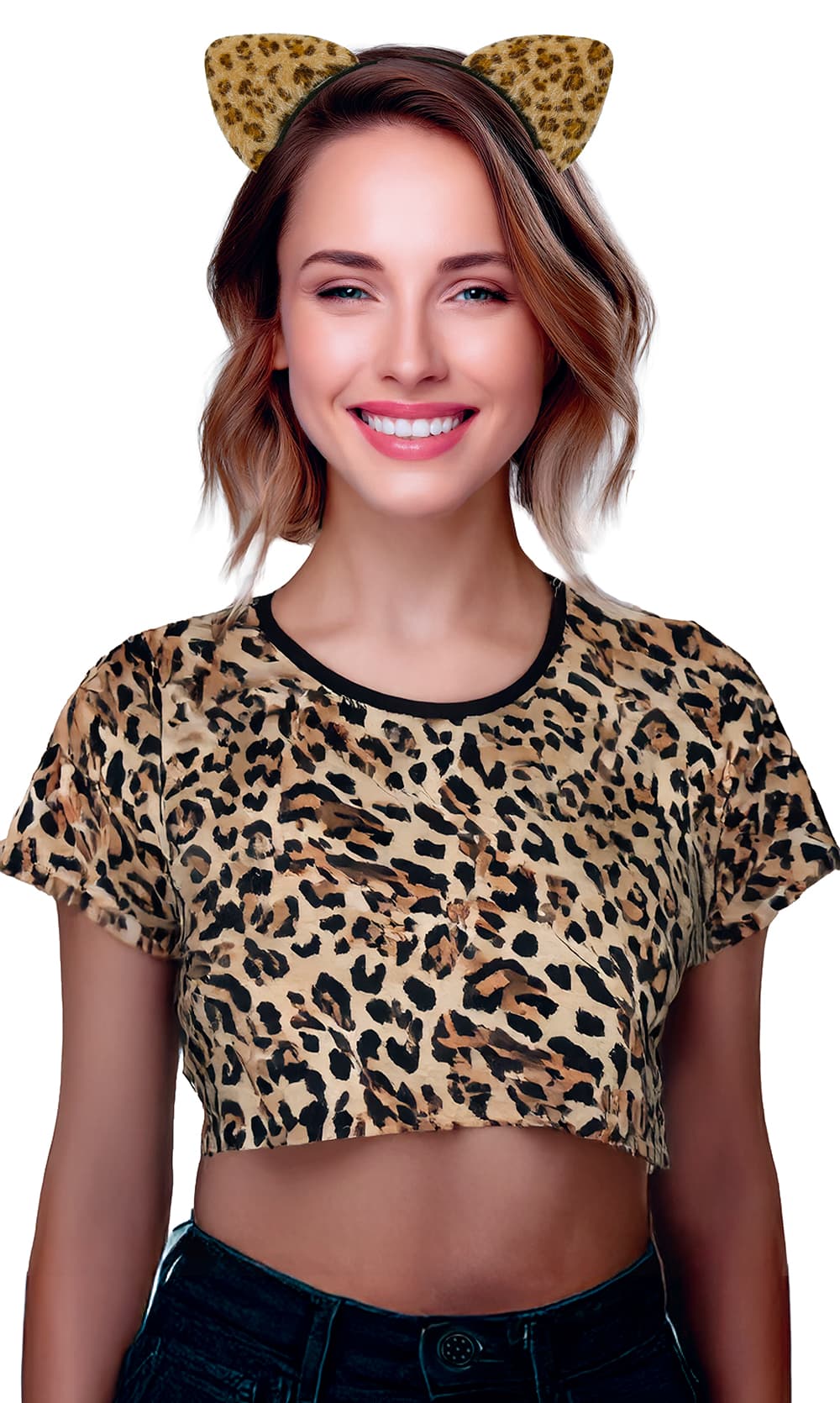 Leopard-hårbøjle, ca. 13,4 cm