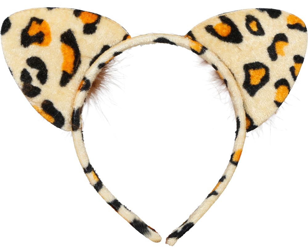 Leopard-hårbøjle, ca. 22,5 cm
