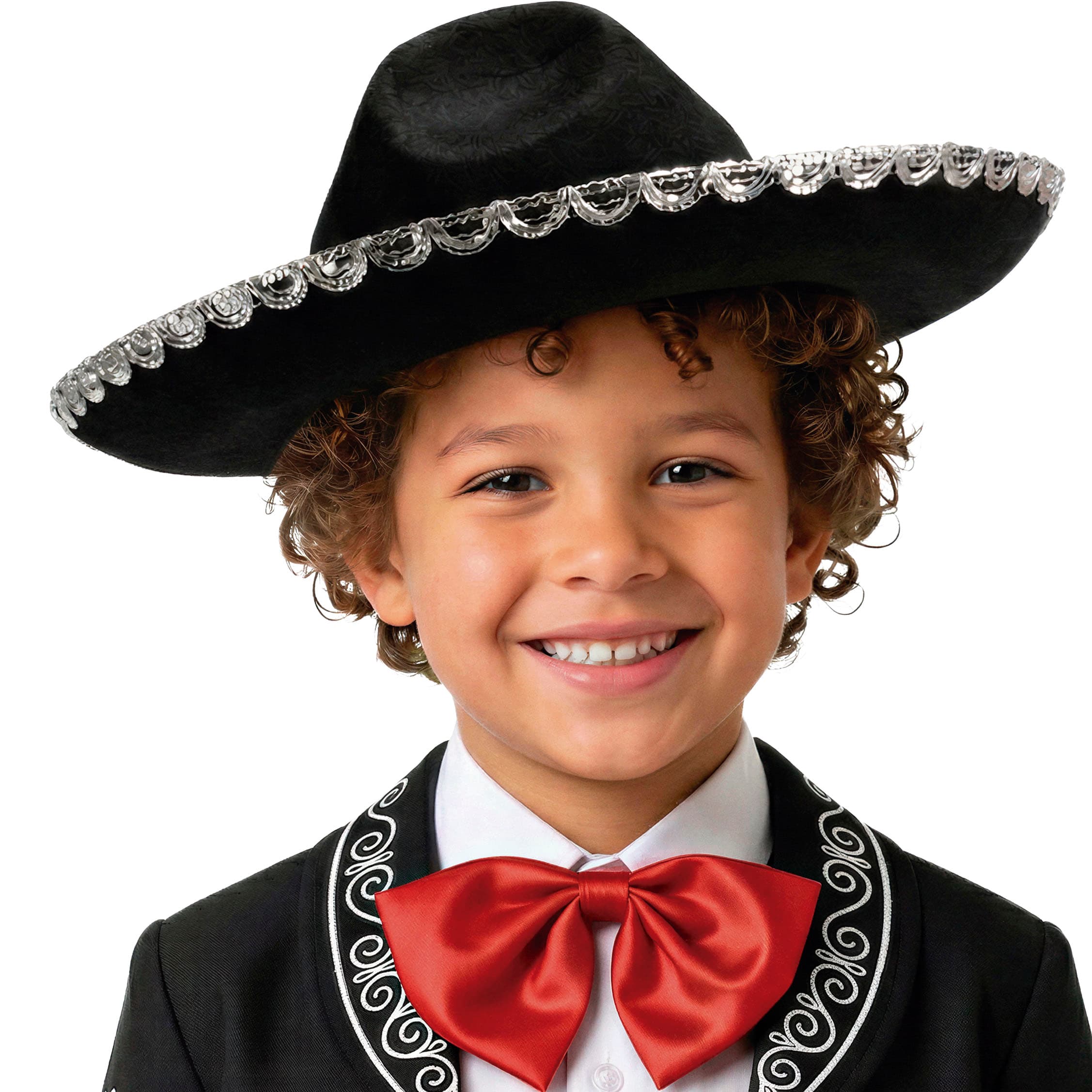 Mexicansk filthat til børn, sort, 55 cm