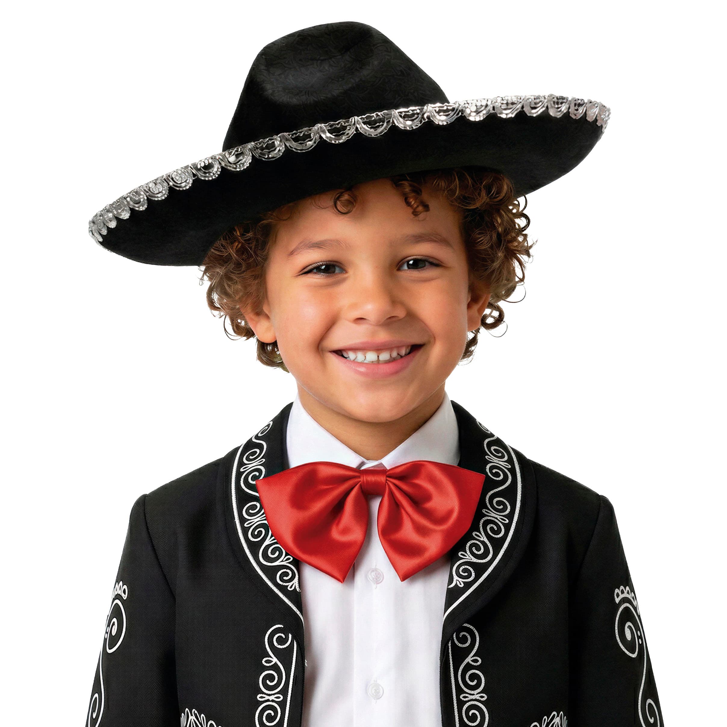 Mexicansk filthat til børn, sort, 55 cm