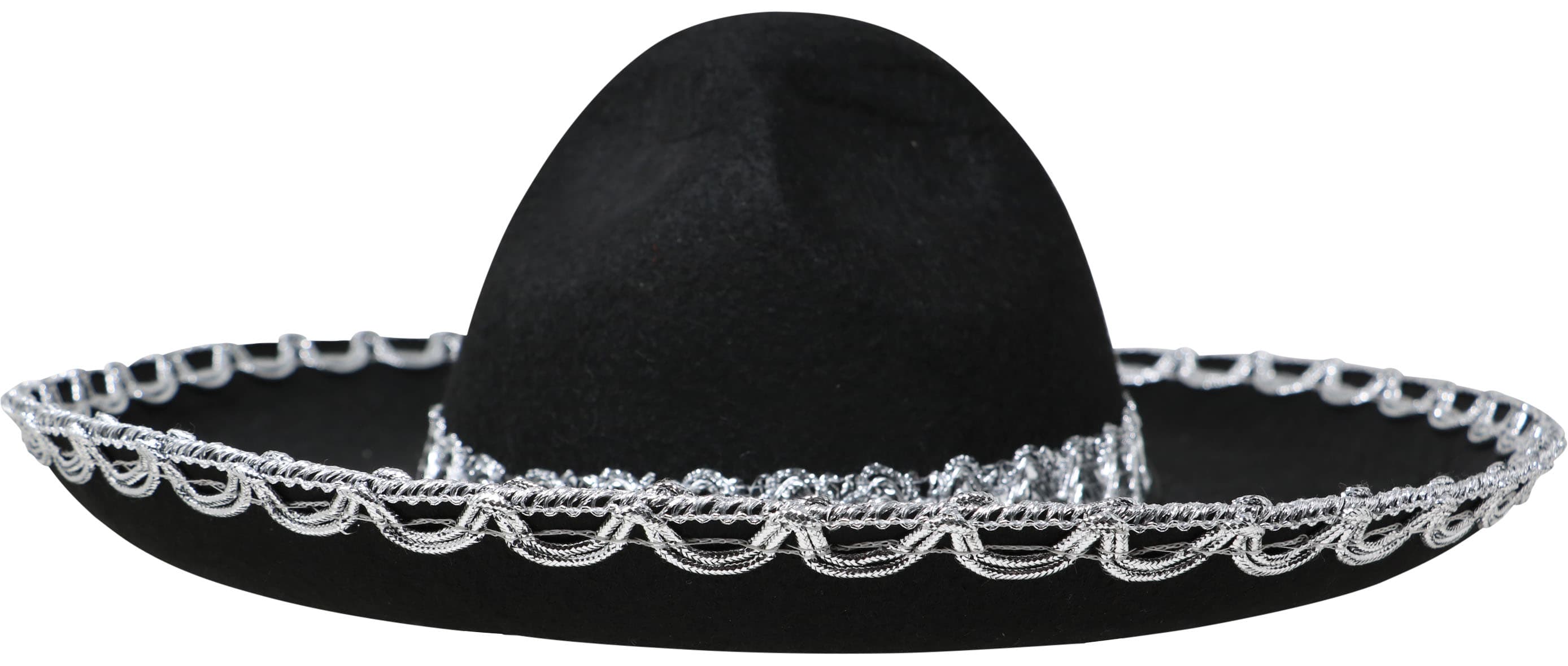 Mexicansk filthat til børn, sort, 55 cm