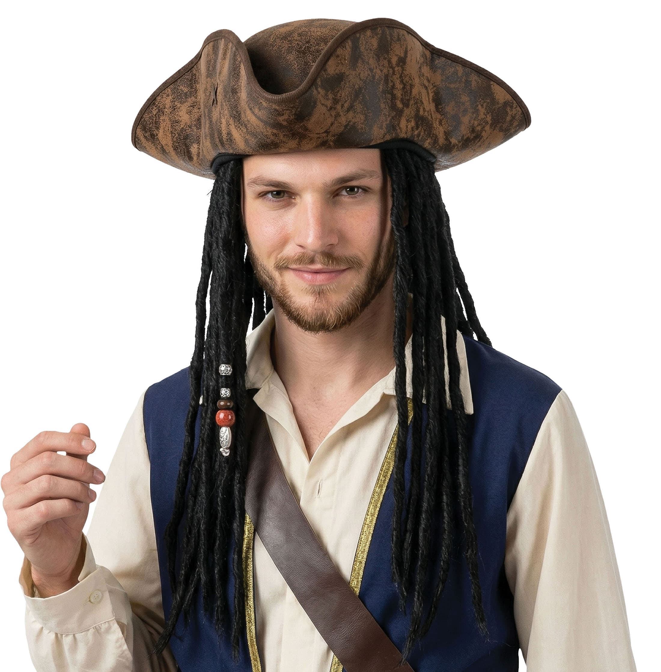 Pirathat med dreadlocks