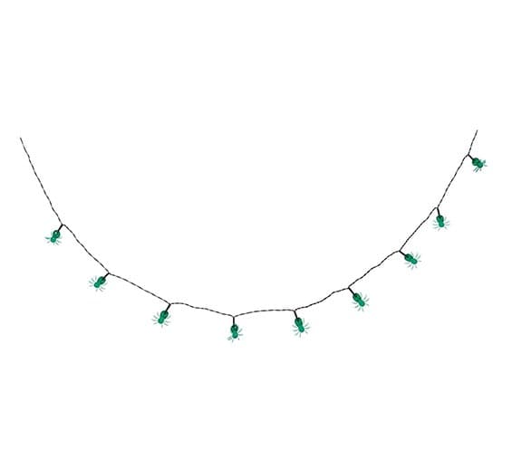 LED-guirlande med 10 edderkopper, batteridrevet