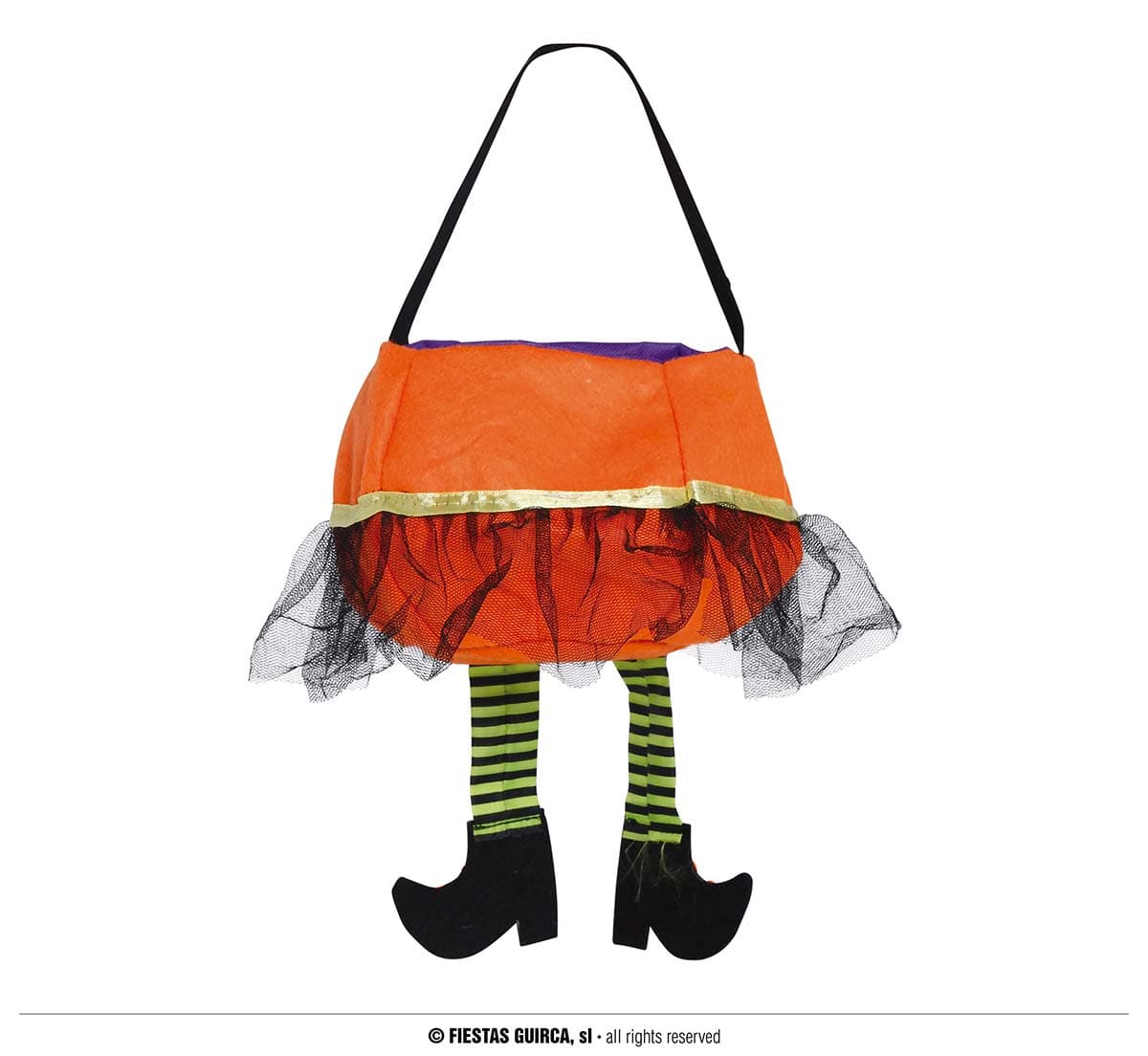 Orange filtspand "Trick or Treat" 20 cm