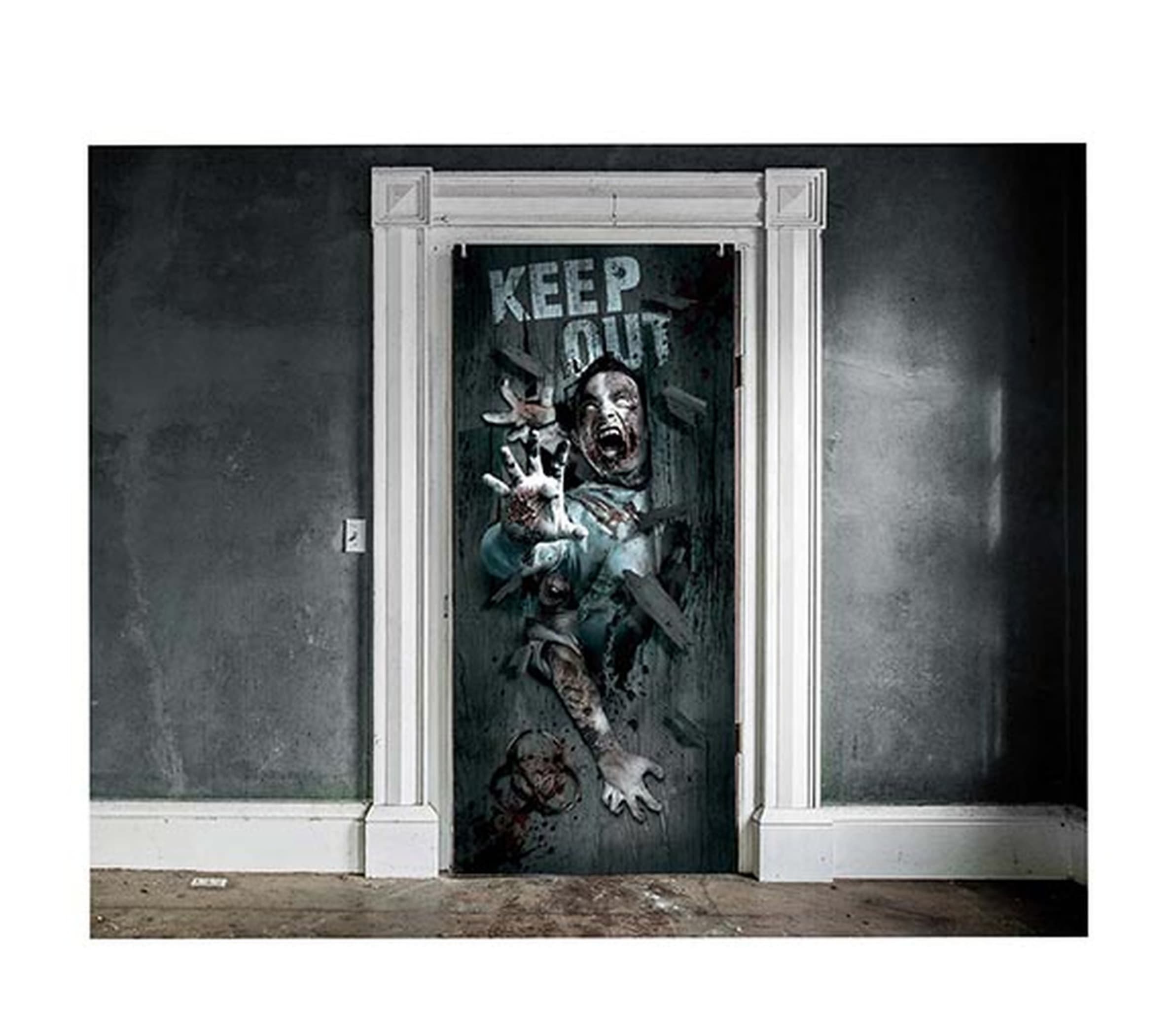 Dørdekoration med zombieangreb 80 × 180 cm