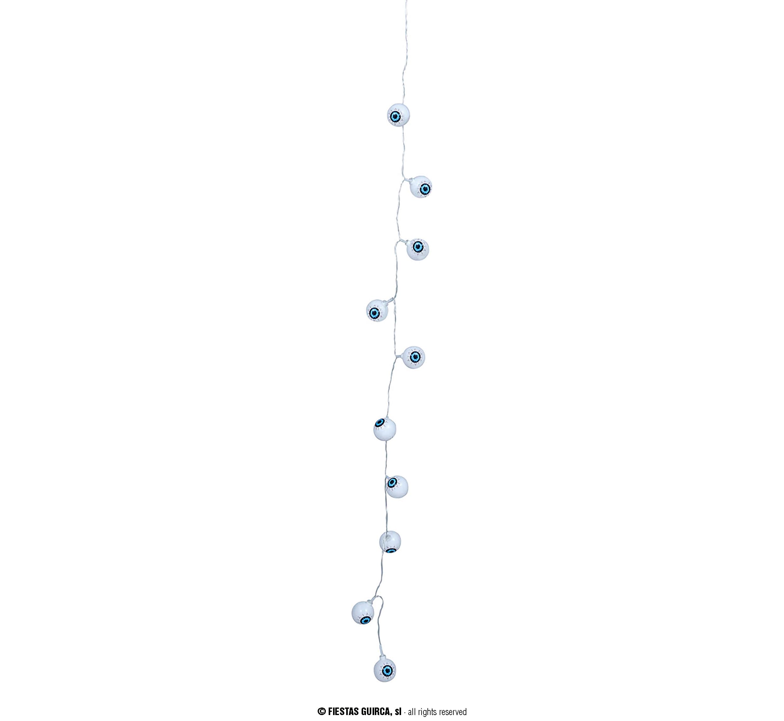 Guirlande med skeletøjne, 10 LED, 130 cm, batteridrevet