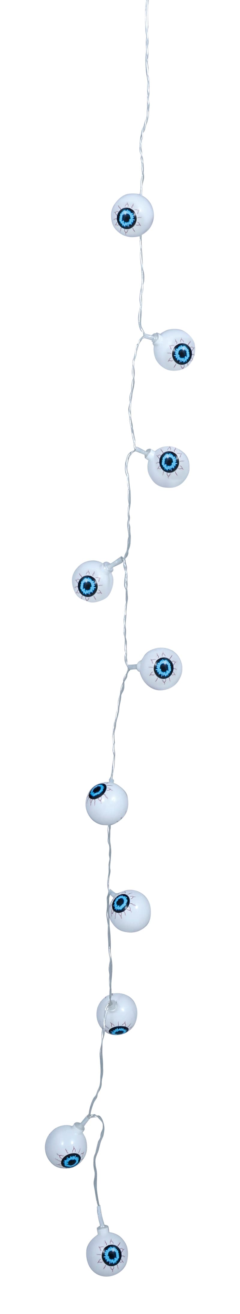 Guirlande med skeletøjne, 10 LED, 130 cm, batteridrevet