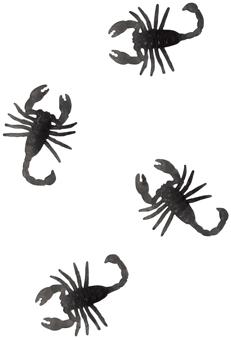 Pose med 8 skorpioner, 6 cm
