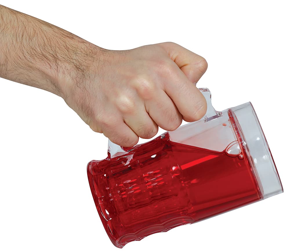 Ølkrus med blod, 15 cm, 400 ml