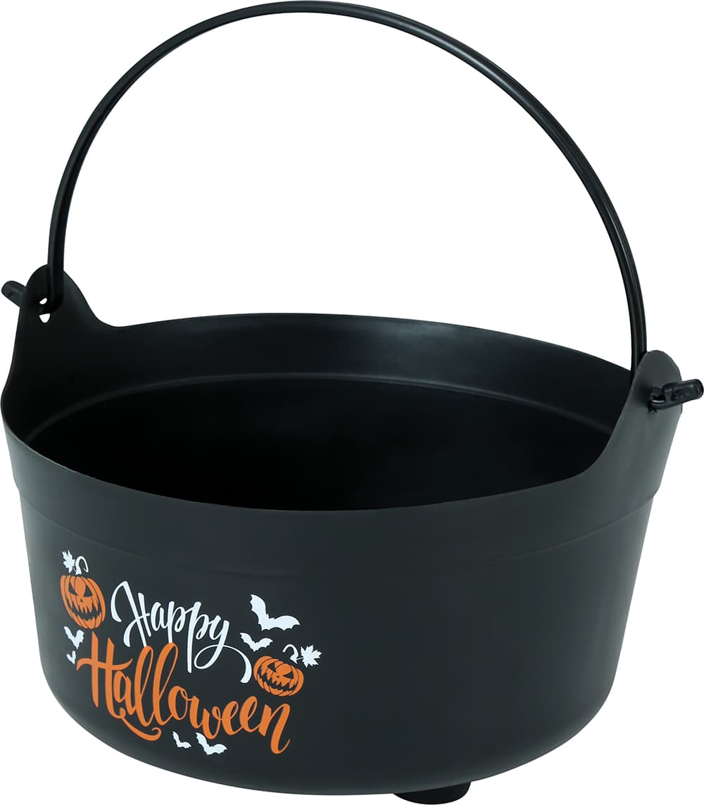 Heksegryde "Happy Halloween", 24 × 23 × 15 cm, sort