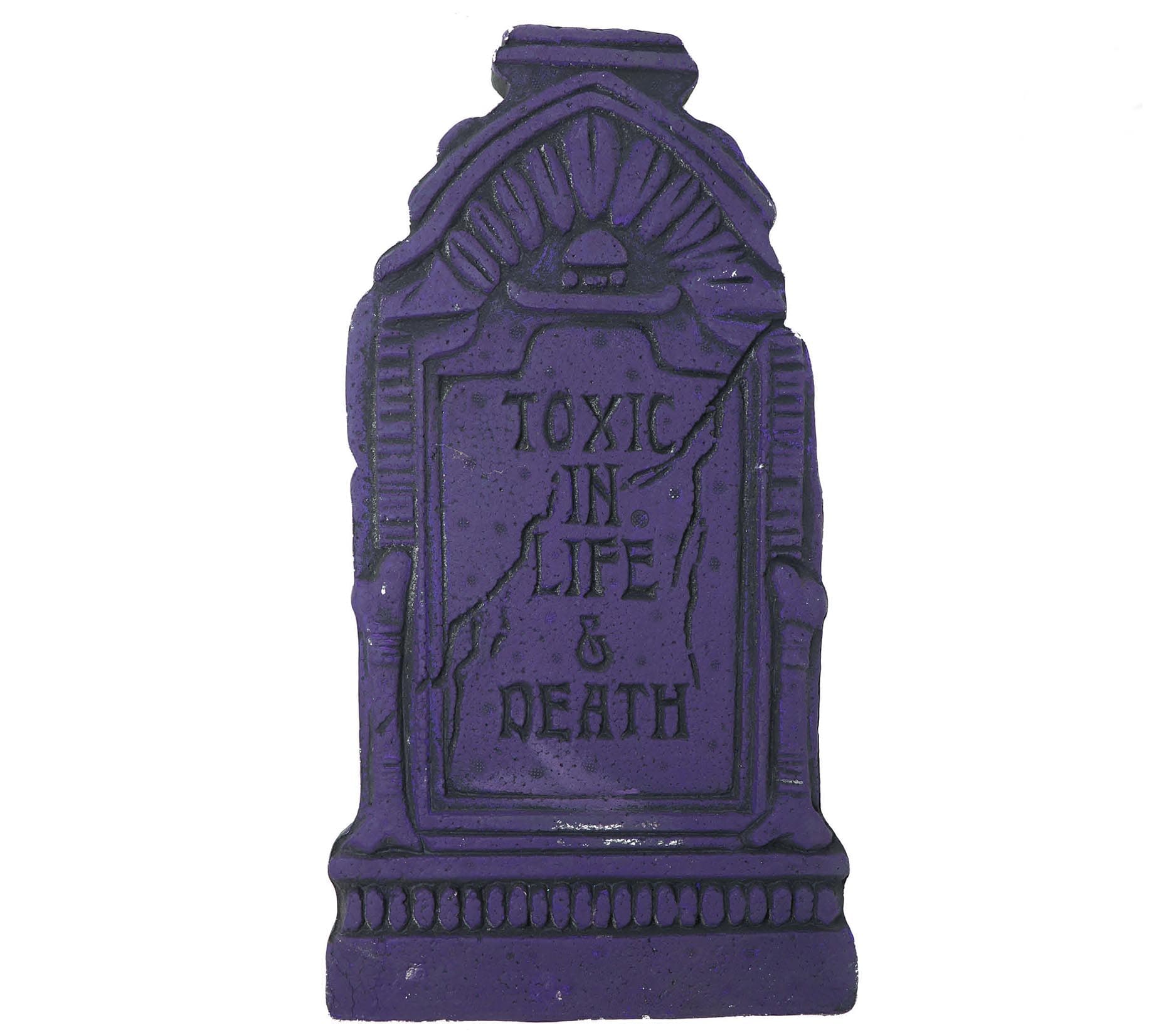 Gravsten "Toxic in Life" 43 × 22 cm
