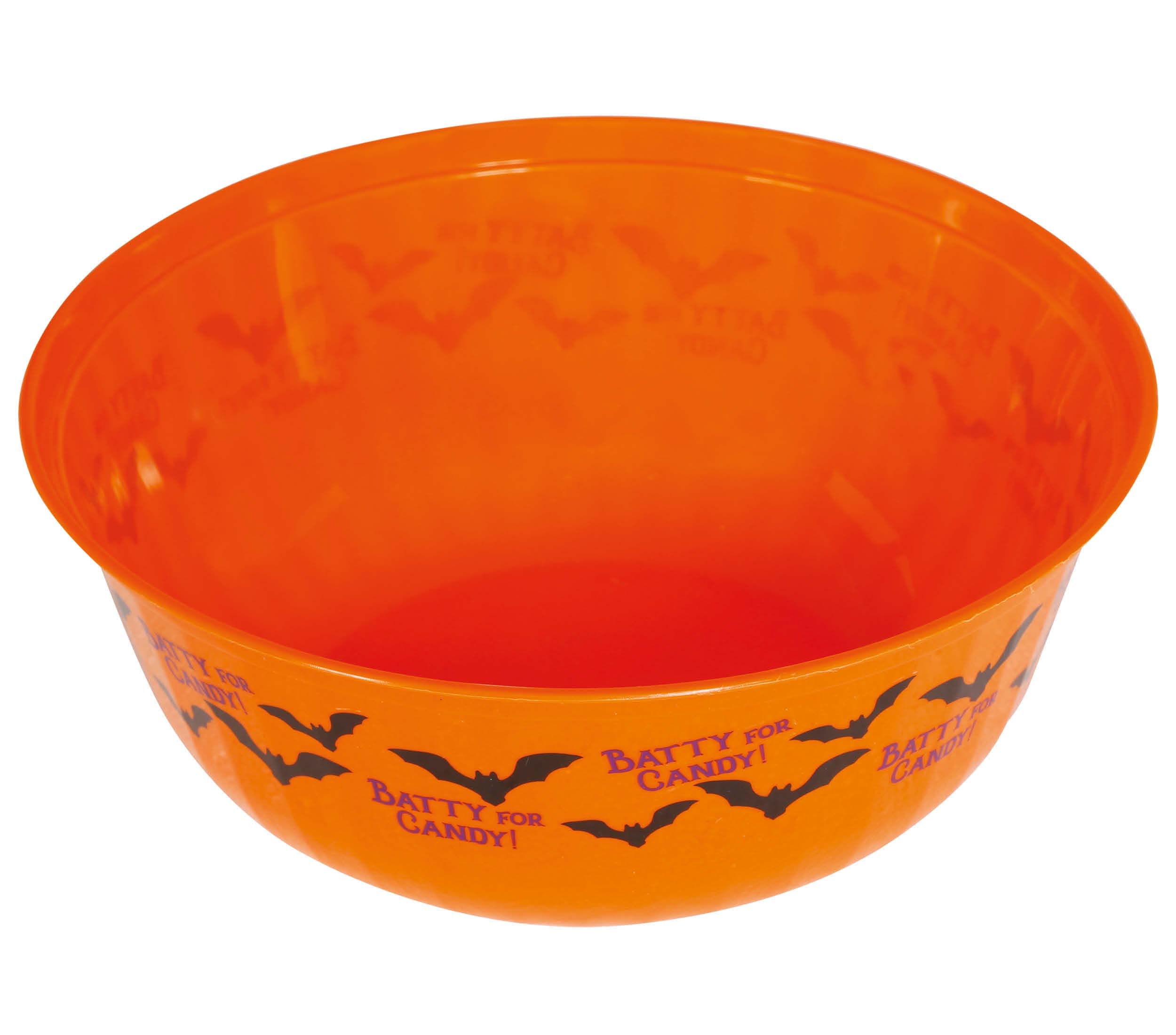 Orange skål med flagermus 27 cm