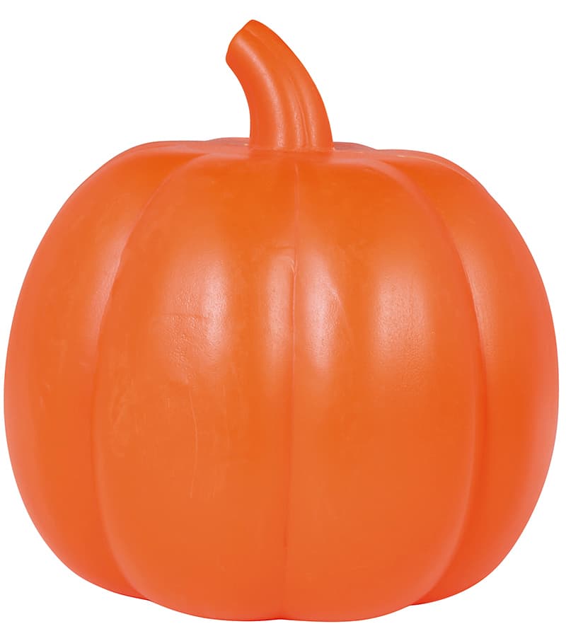 Græskar med lys og lyd, PVC, 32 cm