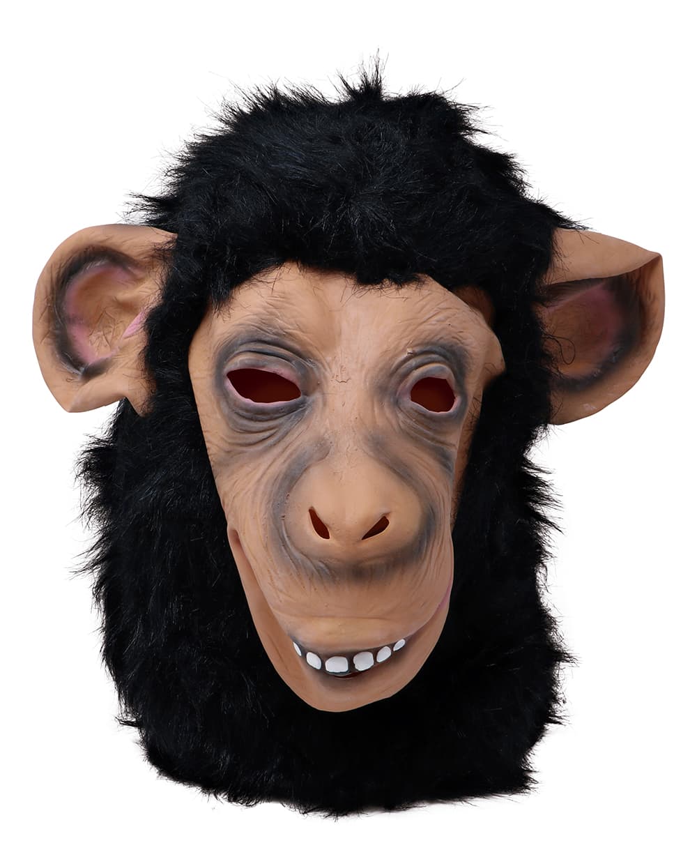 Chimpansemaske med hår, latex