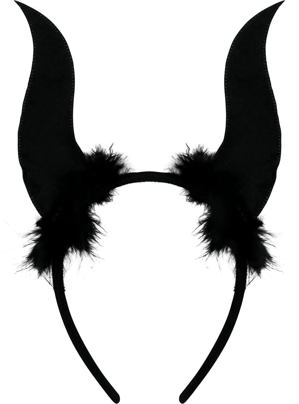 Tiara med sorte glimmerhorn