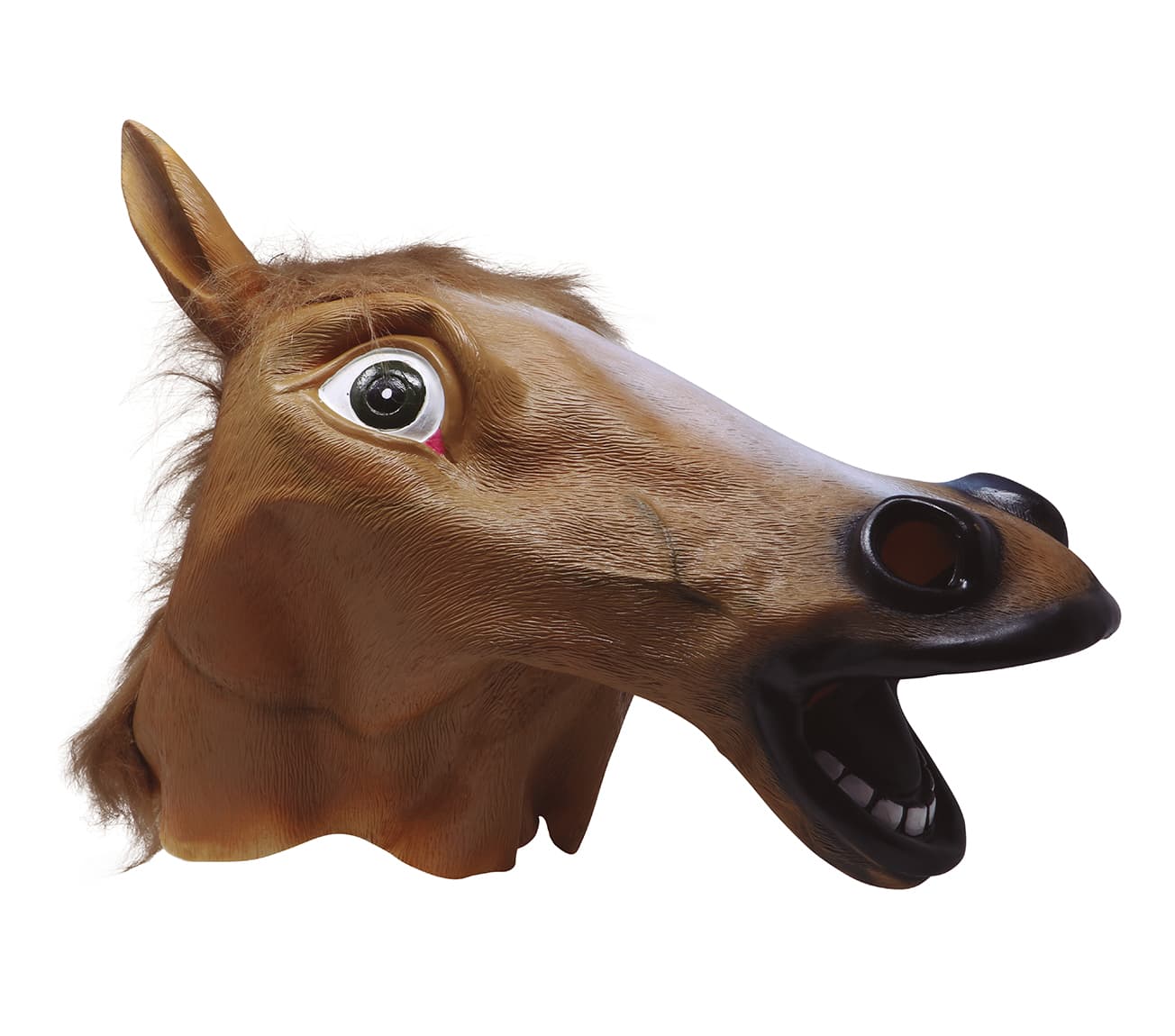 Hestemaske med hår, vinyl