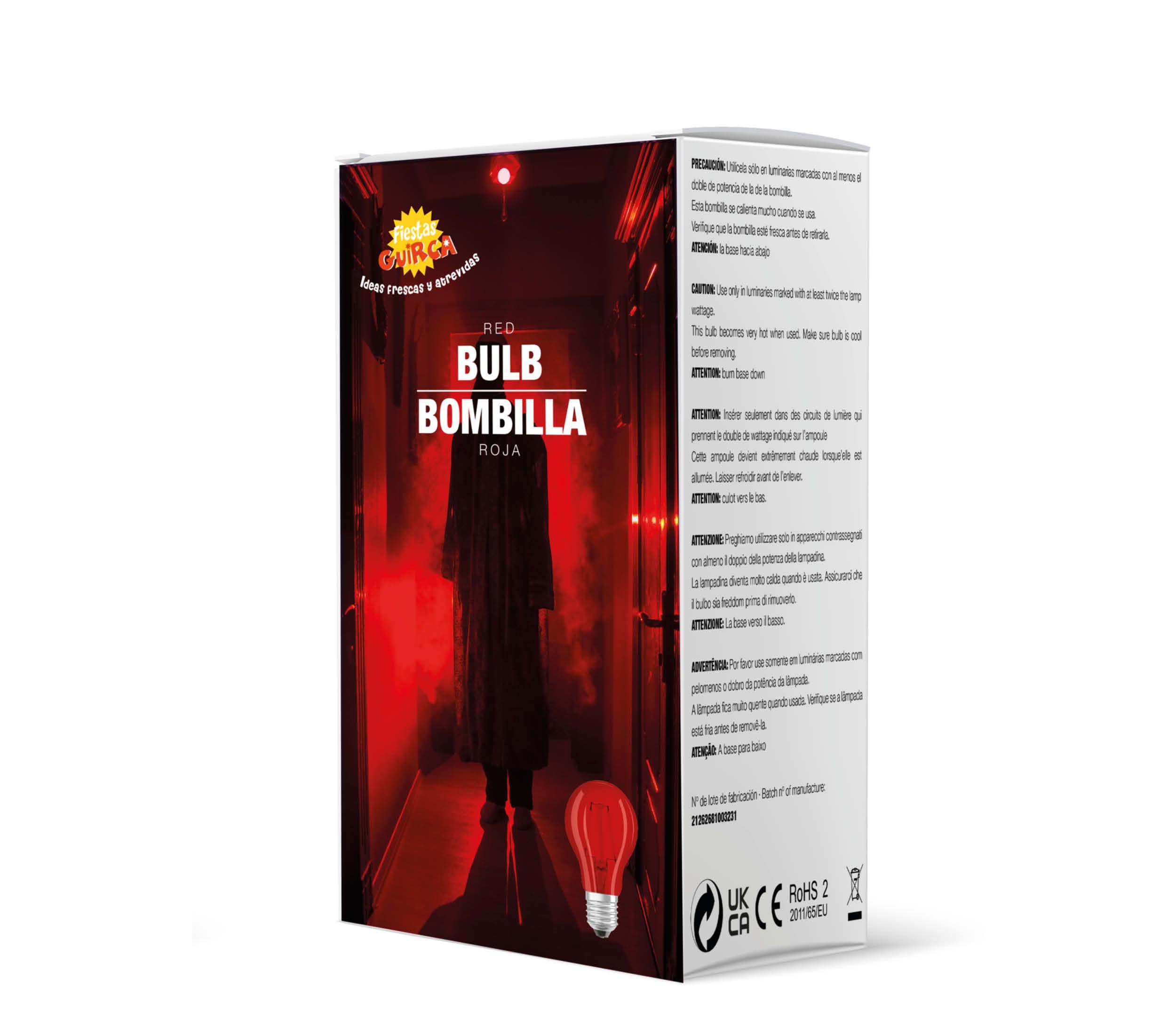 Rød LED-pære 5 W