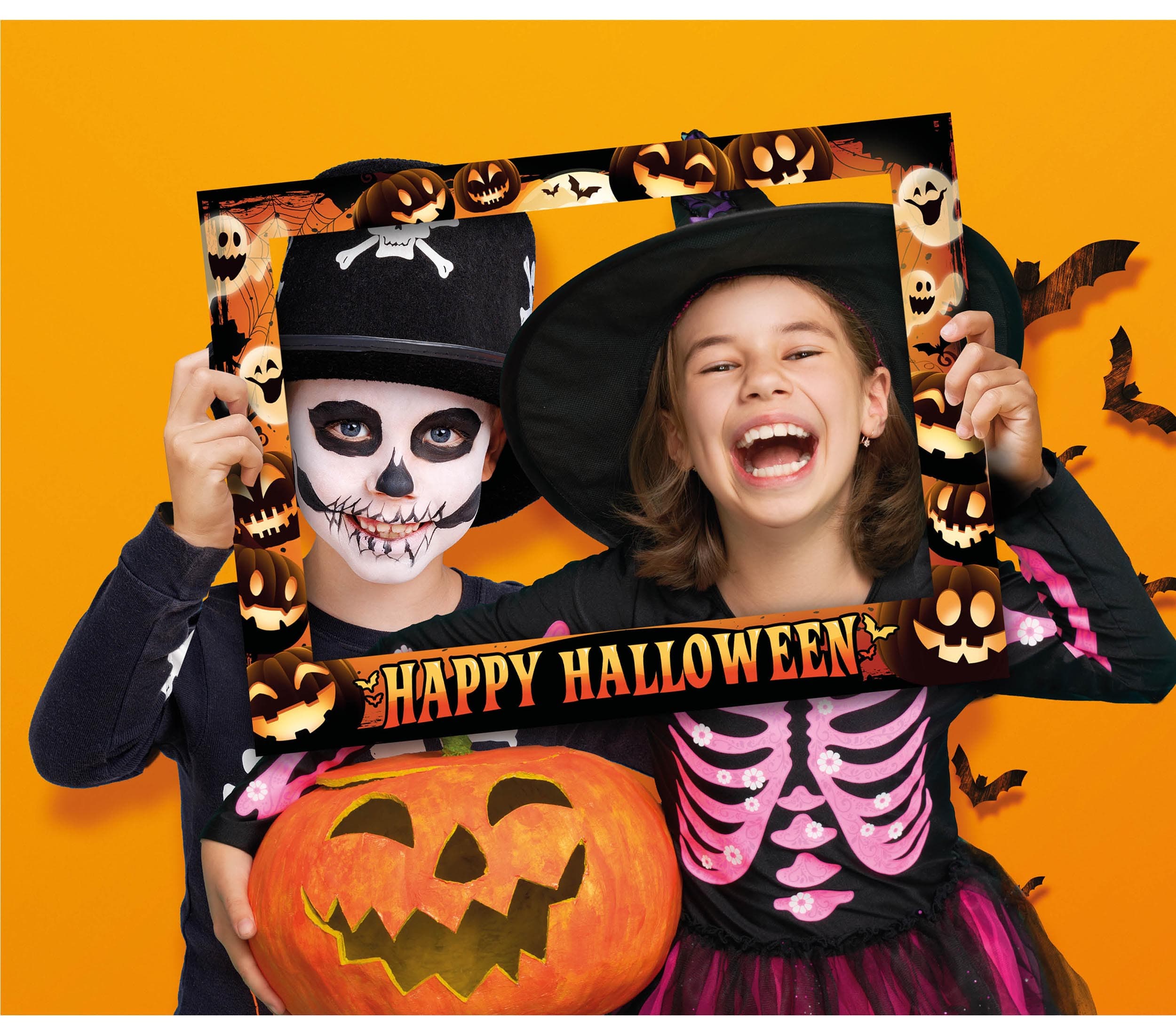 Halloween-photobooth-ramme, 80 × 60 cm, model 26865