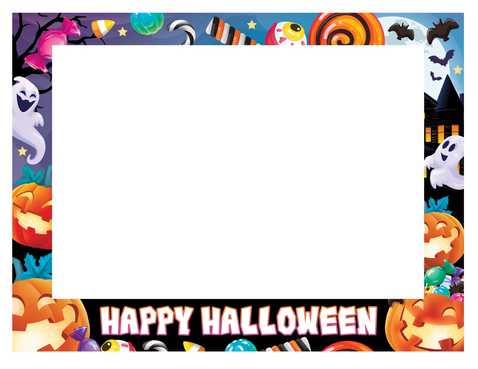 Halloween-photobooth-ramme, 80 × 60 cm, model 26866
