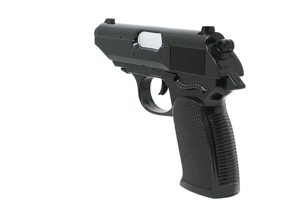 Pistol med lyddæmper 25 cm
